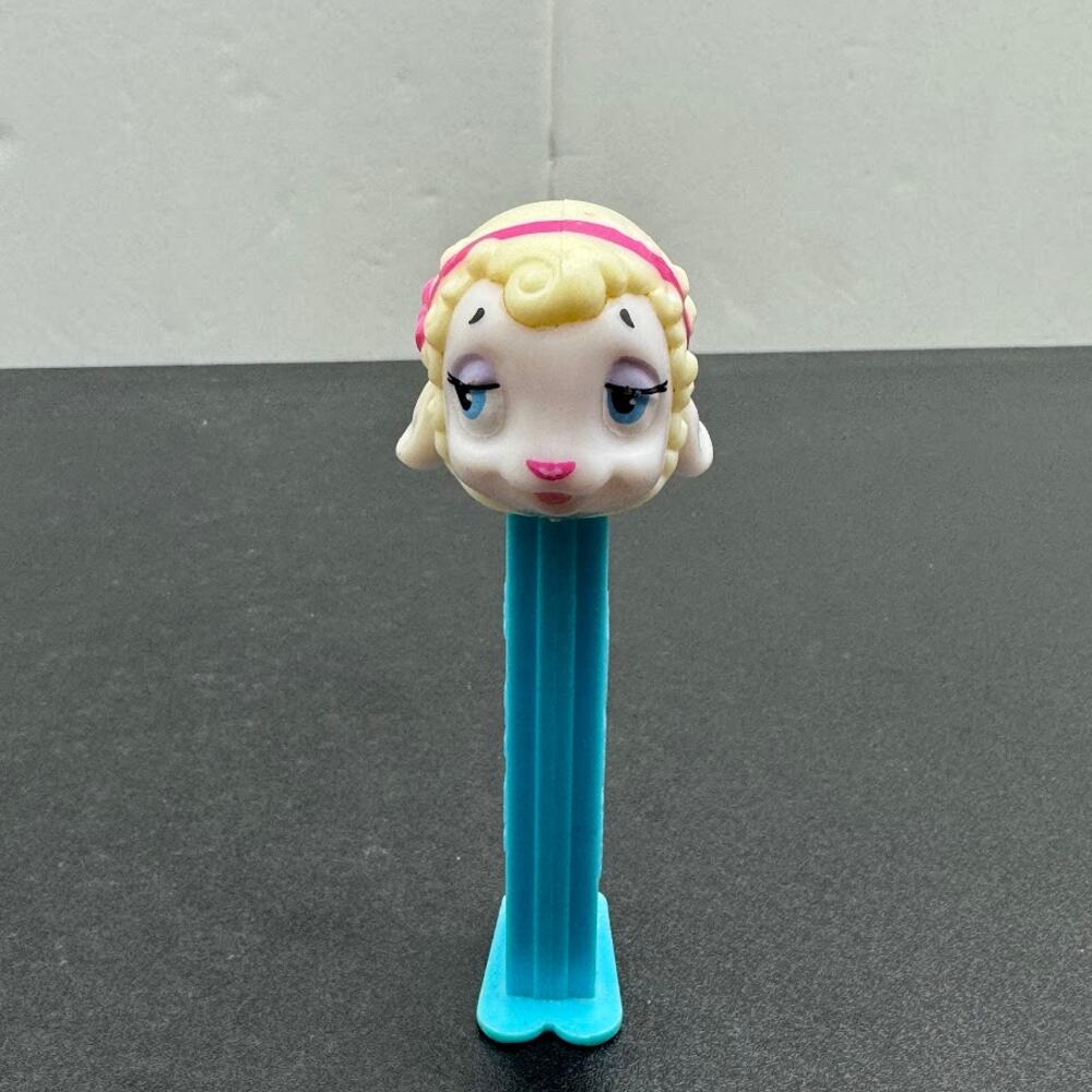 PEZ Easter Lamb C 2004 – Pink Face & Bow, Loose, 5.9 Hungary